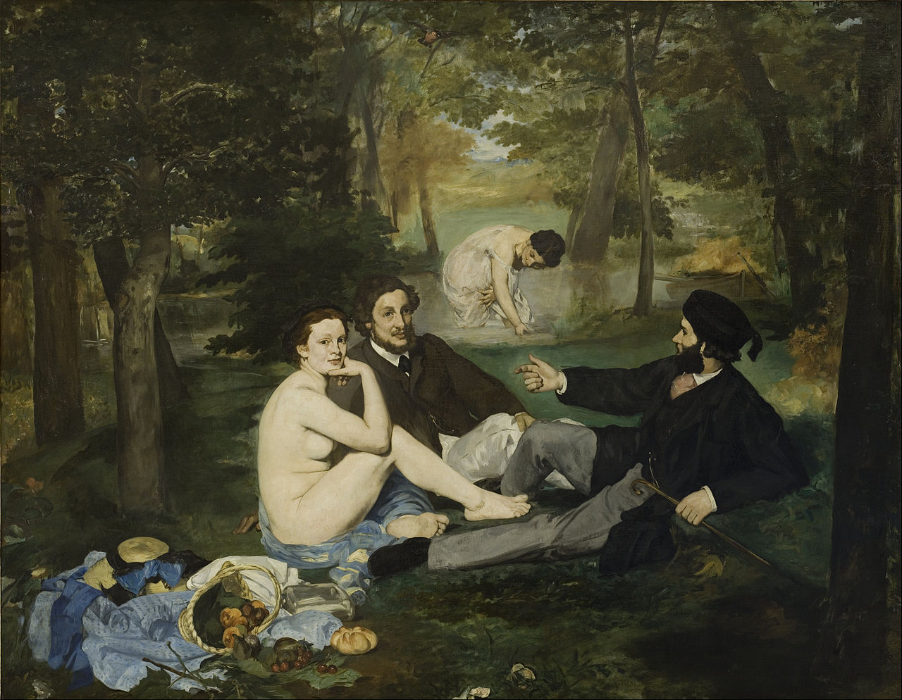 Edouard Manet. Le Déjeuner sur l'herbe. Oil on canvas. 1863