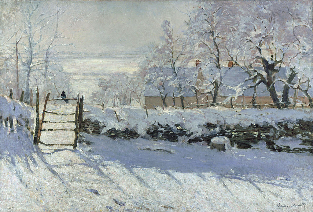 Claude Monet. The magpie. 1868-1869. Oil on canvas.