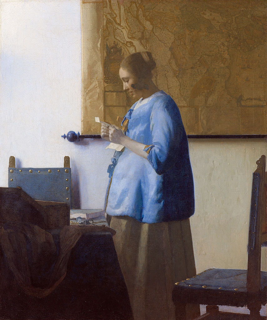 Johannes Vermeer. Woman reading a letter. 1662-1663