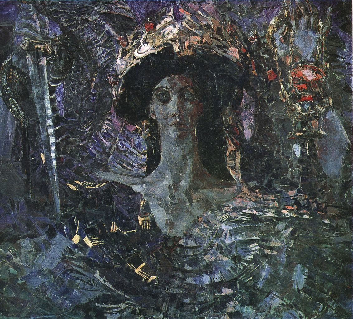 Mikhail Vrubel. Six-winged Seraph (Azrail). 1904