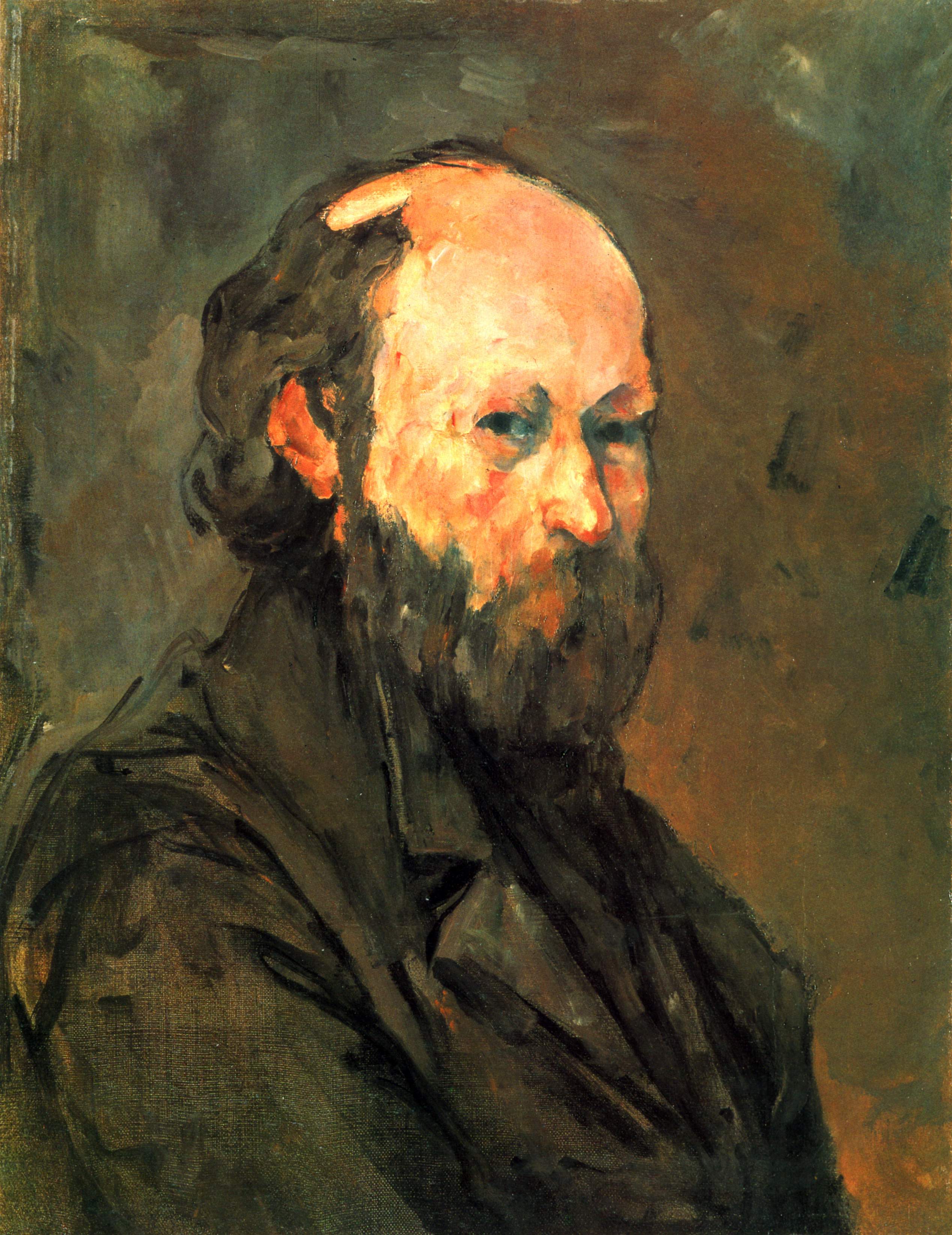 Paul Cézanne. Self-portrait. Oil on canvas. 1880.
