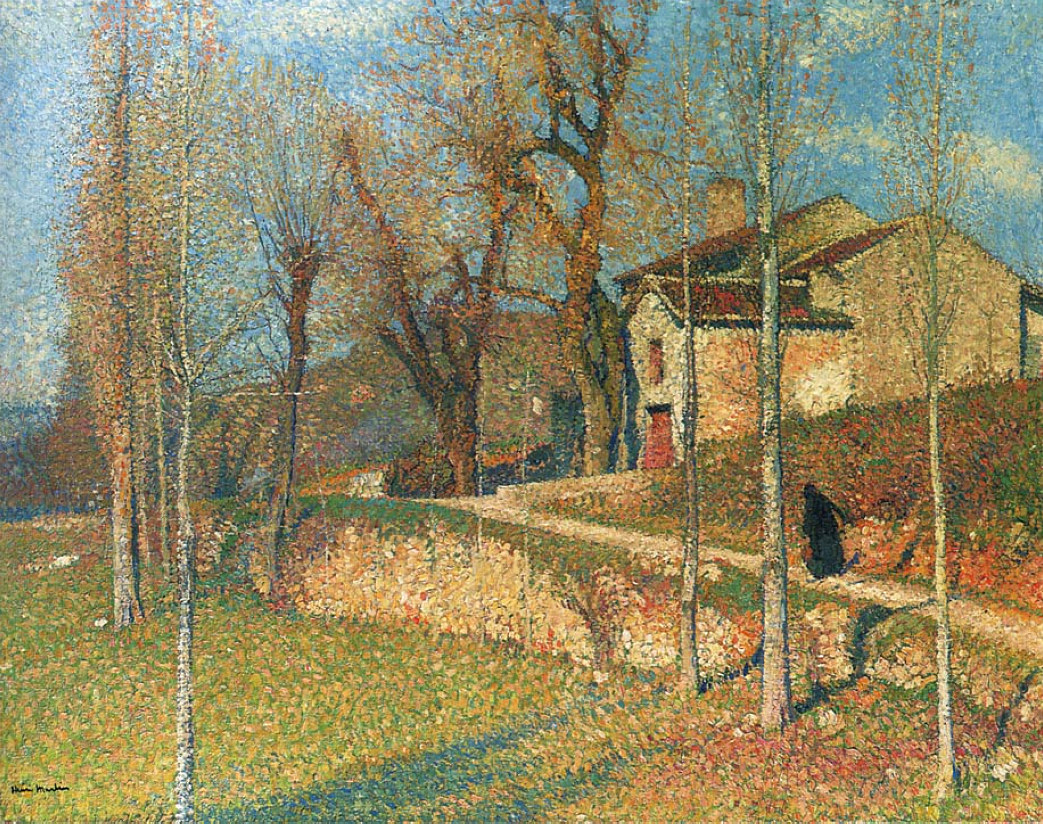 Henri Martin. Near Colliure in twilight.