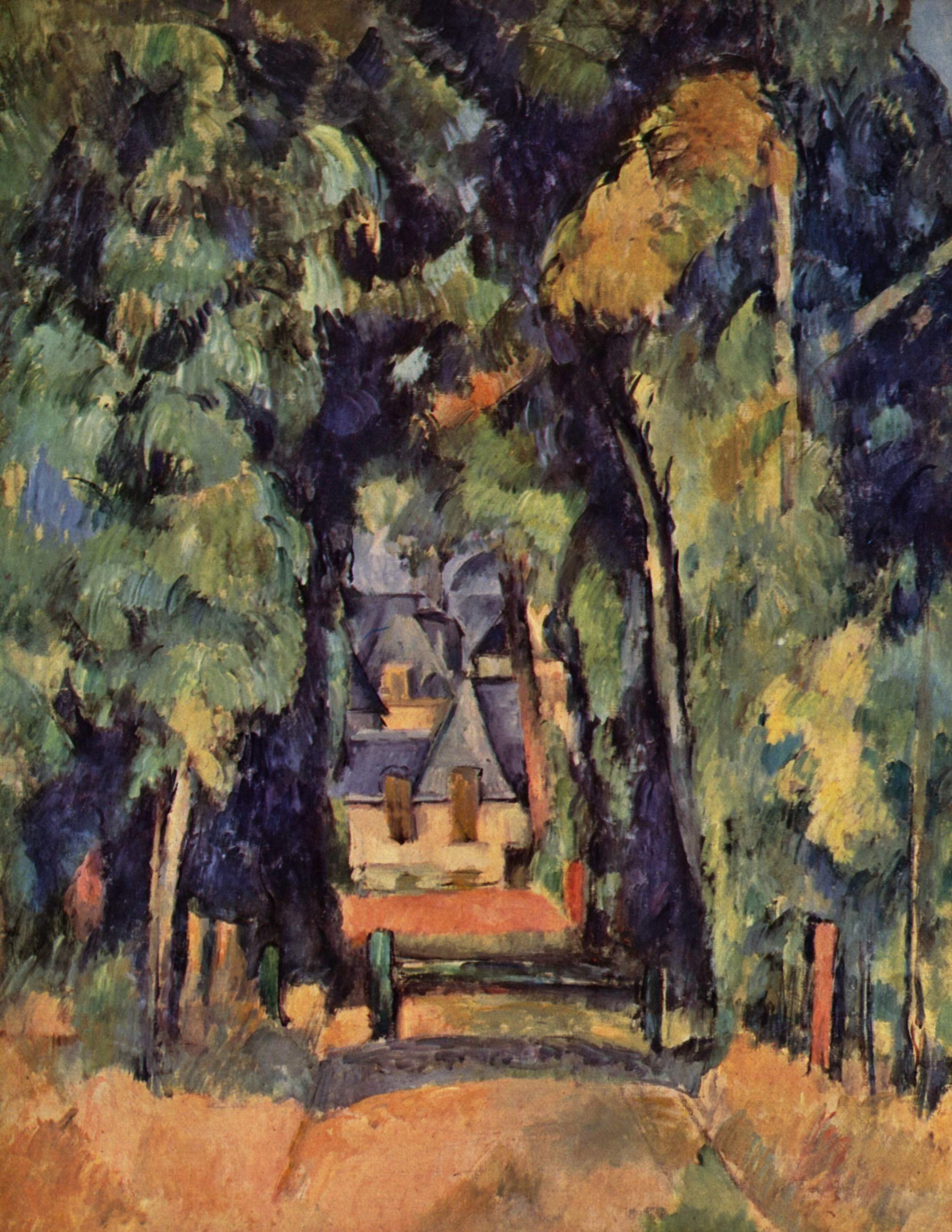 Paul Cezanne. The Alley at Chantilly. 1888,
