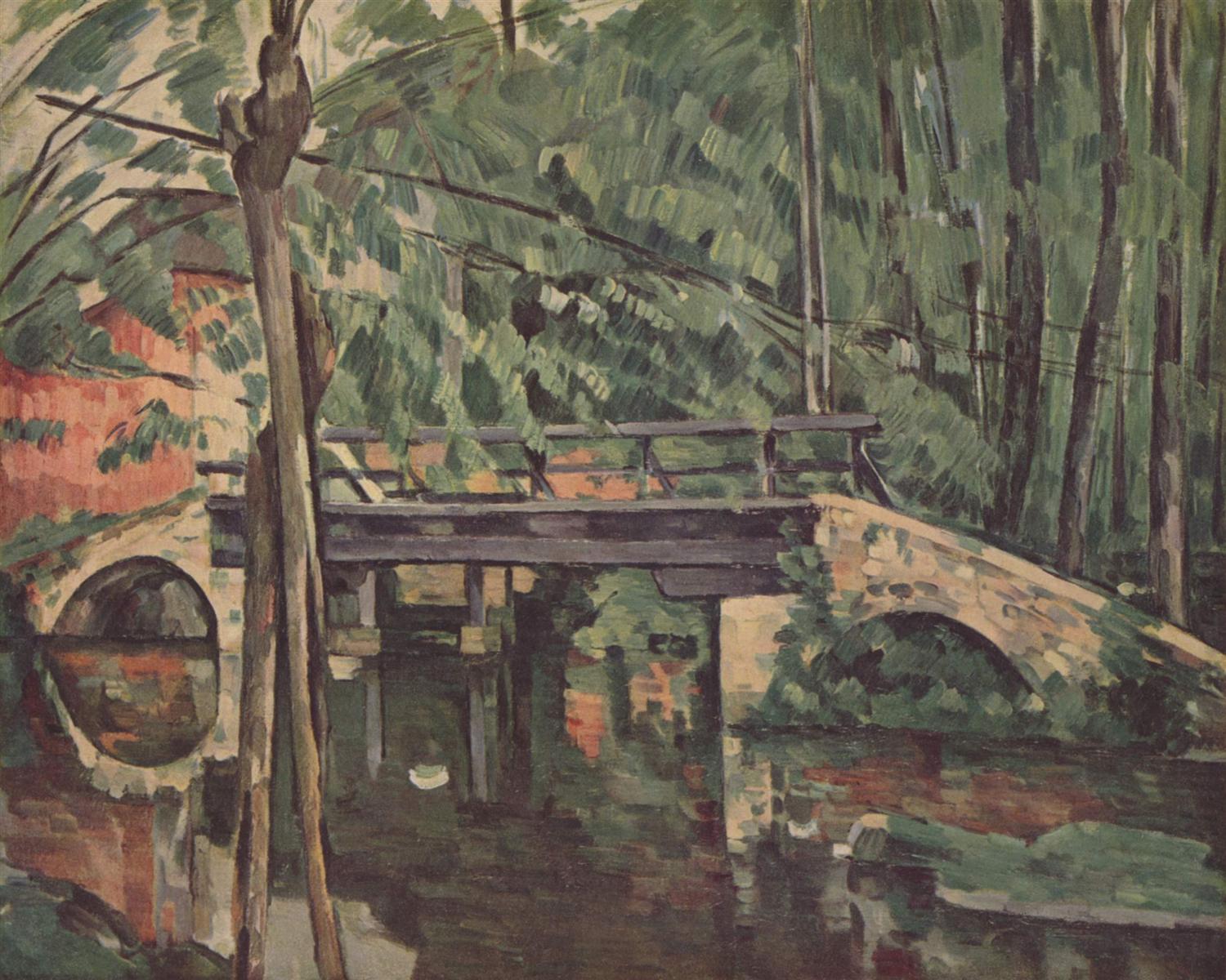 Paul Cezanne. The bridge at Maincy. 1879.