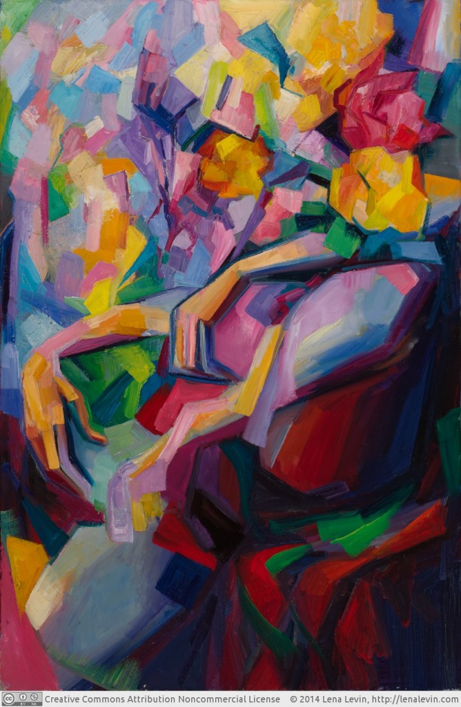 Lena Levin. Surrender 36"×24" (91.4×61cm) Oil on canvas October 2014