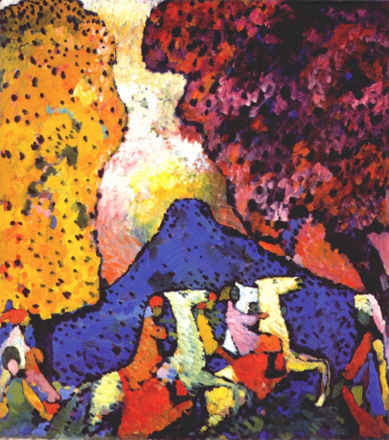 Wassily Kandinsky. Blue mountain. 1908