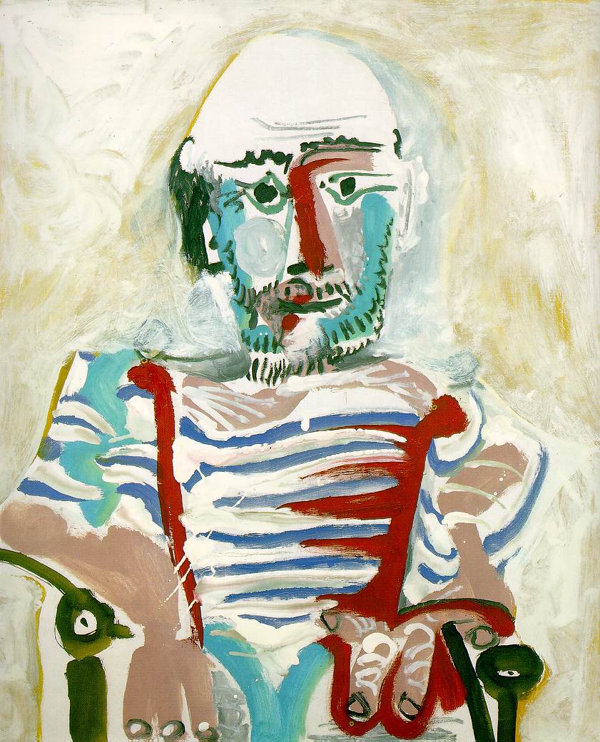Pablo Picasso. Self-portrait. 1965