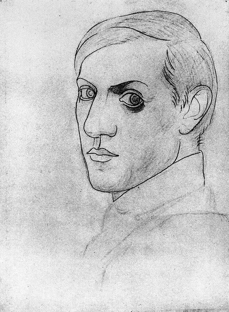 Pablo Picasso. Self-portrait. 1917