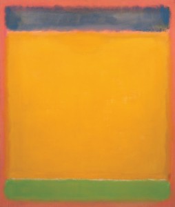 Mark Rothko. United (blue, yellow, green on red). 1954