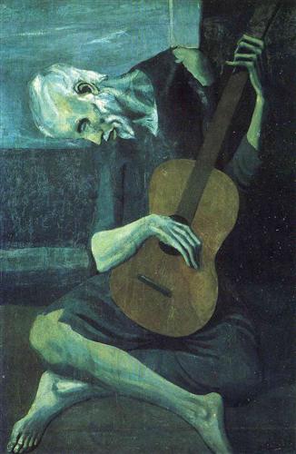 Pablo Picasso. The old blind guitarist.